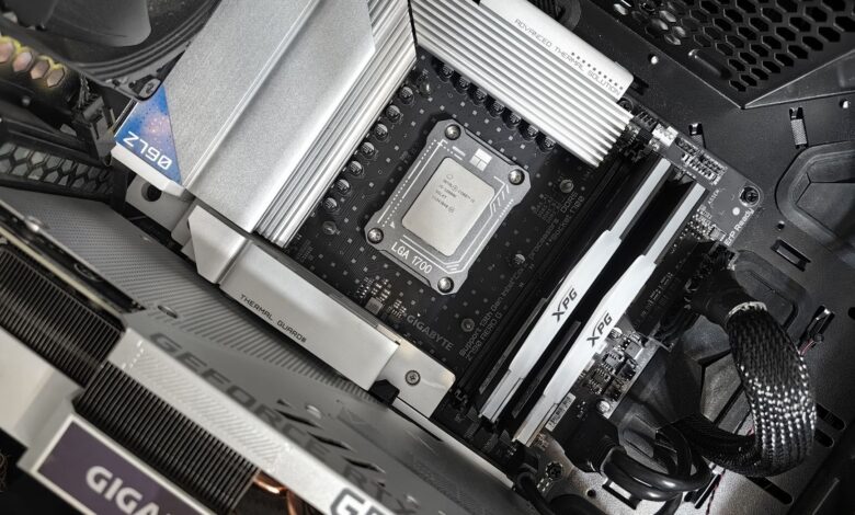 installing a motherboard